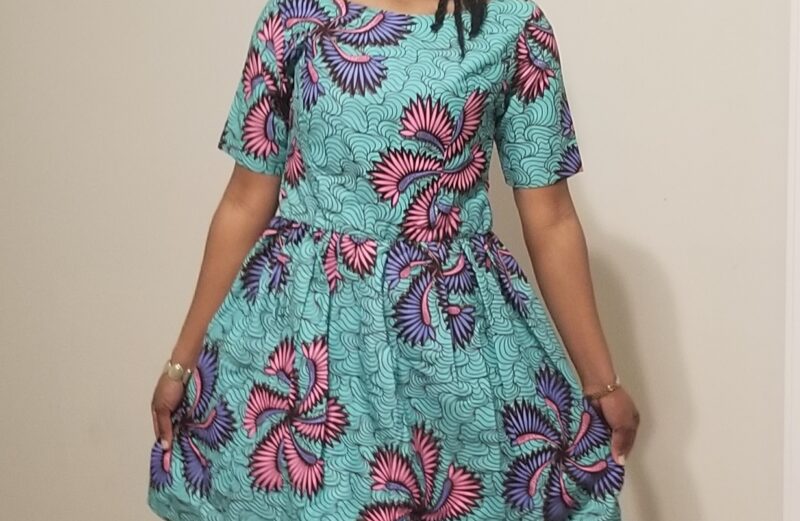 African print summer dress