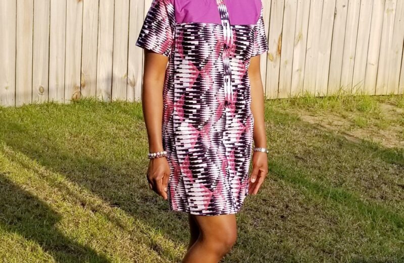 African print summer dress