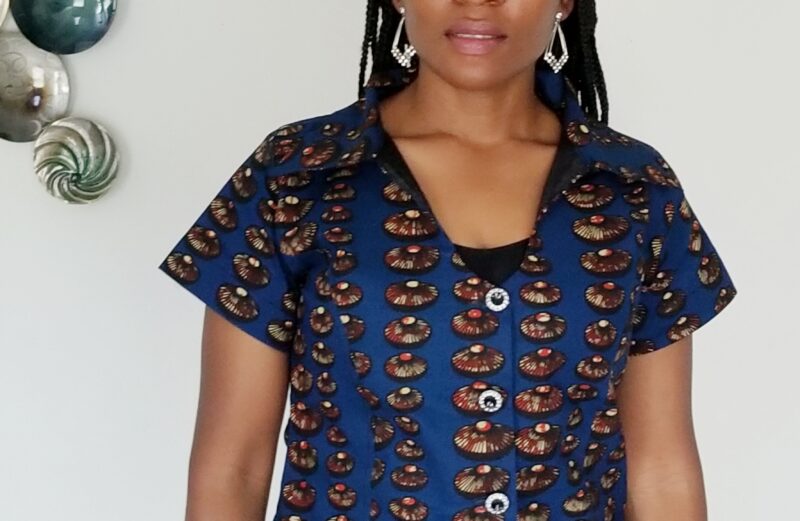 Perfy’s Fashion African print top